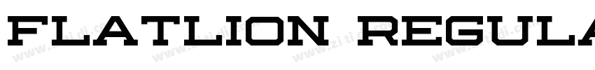 Flatlion Regular字体转换